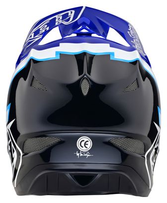 Troy Lee Designs D3 Fiberlite Full Face Helmet Blue/Black/White