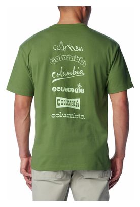 T-Shirt Manches Courtes Columbia Burnt Lake Vert