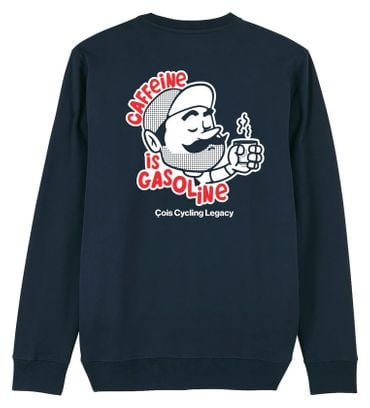 Çois 'Caffeine is Gasoline' Sweatshirt Blue