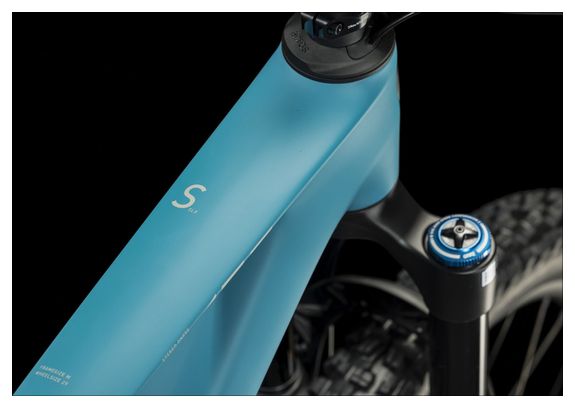 VTT Tout-Suspendu Cube Stereo One55 C:62 SLX Shimano XT 12V 29'' Bleu Bondi 2024