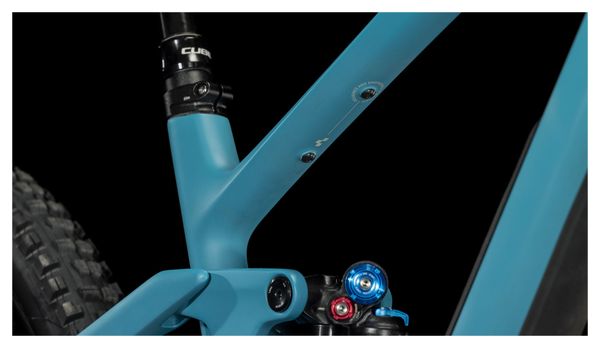 VTT Tout-Suspendu Cube Stereo One55 C:62 SLX Shimano XT 12V 29'' Bleu Bondi 2024