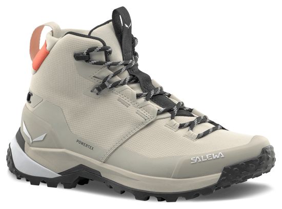 Zapatillas de senderismo para mujer Salewa Puez 2 Mid Powertex Beige
