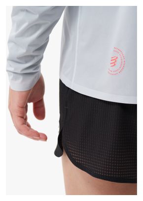 Veste Imperméable Compressport Hurricane Waterproof 10/10 Gris Femme