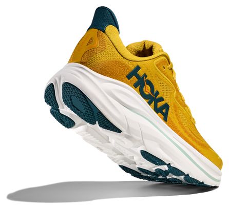Hoka Clifton 10 Running Shoes for Men in Yellow/Blue