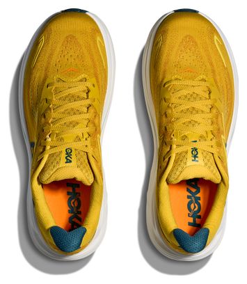 Hoka Clifton 10 Running Shoes for Men in Yellow/Blue