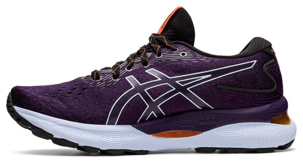 Asics Gel Nimbus 24 TR Running Shoes Black Orange Women's