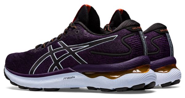 Asics Gel Nimbus 24 TR Running Shoes Black Orange Women's