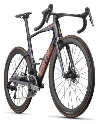 Bicicletta da strada BMC Teammachine R 01 Three Sram Force AXS 12V 700 mm Blu/Arancione 2027