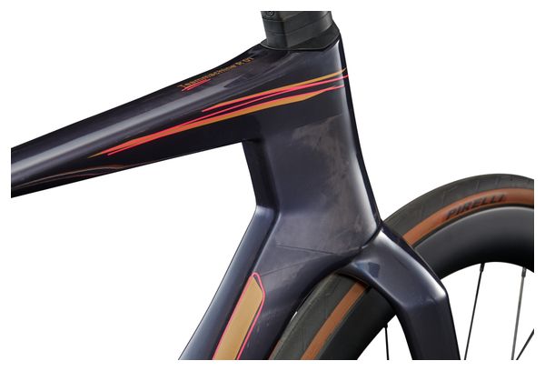 Bicicletta da strada BMC Teammachine R 01 Three Sram Force AXS 12V 700 mm Blu/Arancione 2027