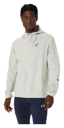 Veste imperméable Asics Metarun Blanc Homme