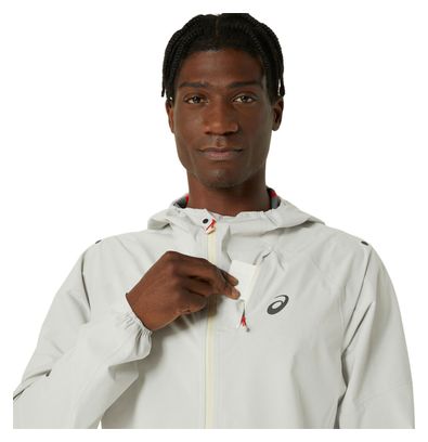 Asics Metarun Waterproof Jacket White Men