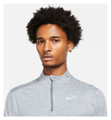 Camiseta 1/4 Zip Nike Element Grey Hombre