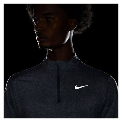 Camiseta 1/4 Zip Nike Element Grey Hombre