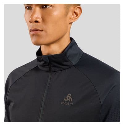 Chaqueta de running Odlo Zeroweight Warm 2.0 Hybrid Negra