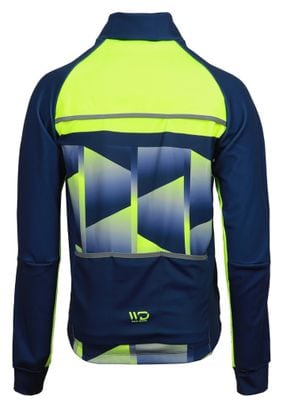 Veste vélo thermique CUB COLD bleu/jaune