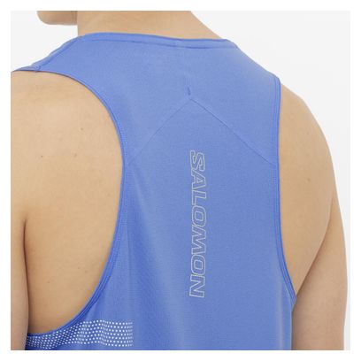 Camiseta Salomon Sense Aero Graphic Azul/Blanca Hombre