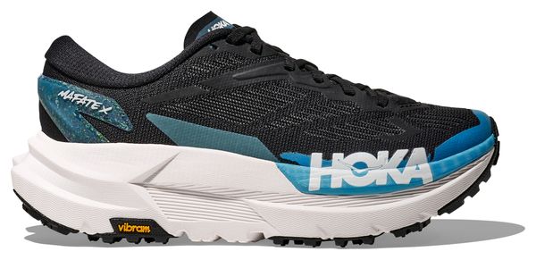 Women's Hoka Mafate X Trail Shoes Black/Blue