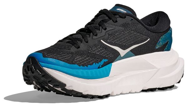 Women's Hoka Mafate X Trail Shoes Black/Blue