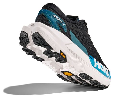 Women's Hoka Mafate X Trail Shoes Black/Blue