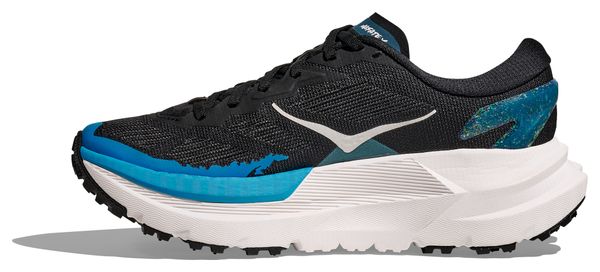 Women's Hoka Mafate X Trail Shoes Black/Blue