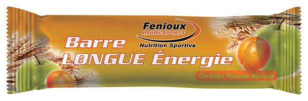 Barre énergétique Fenioux Multi-sports Longue Energie Céréales/Pomme/Abricot - 50g