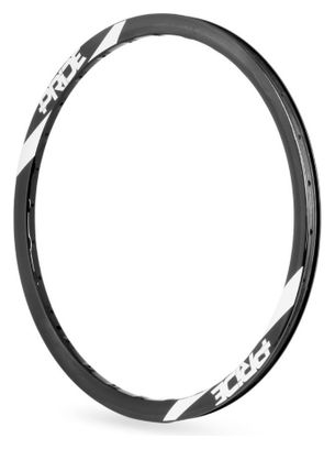 Pride Racing Wave CFR 20" Rim (451) | 28 Holes | Disc | Gloss Black/White