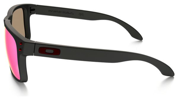 OAKLEY Sonnenbrille HOLBROOK Matte Schwarz / Rot Positive Iridium Ref OO9102-36