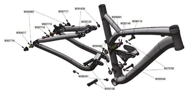 Vite TREK M10x1.0 Seatstay Nera