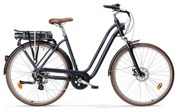 Elops 900 E Electric City Bike Shimano Altus 7V 417 Wh 700 mm Navy Blue 2022
