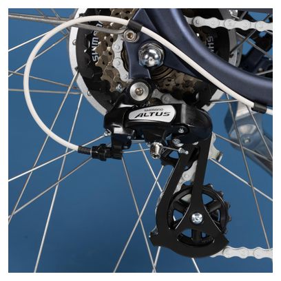 Vélo de Ville Électrique Elops 900 E Shimano Altus 7V 417 Wh 700 mm Bleu Marine 2022