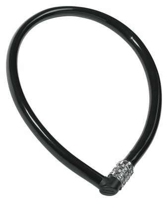 Cerradura de cable Abus 1100 con código 55cm Negro