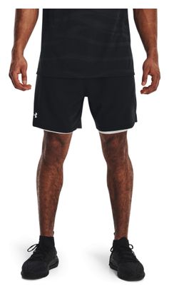 Pantalones cortos Under Armour Vanish Woven Negro 2 en 1 para hombre