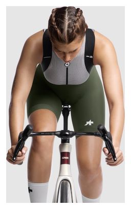 Culotte corto con tirantes Assos Uma GT S11 verde para mujer