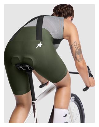 Culotte corto con tirantes Assos Uma GT S11 verde para mujer