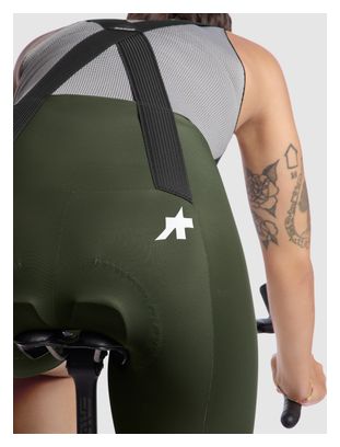 Culotte corto con tirantes Assos Uma GT S11 verde para mujer