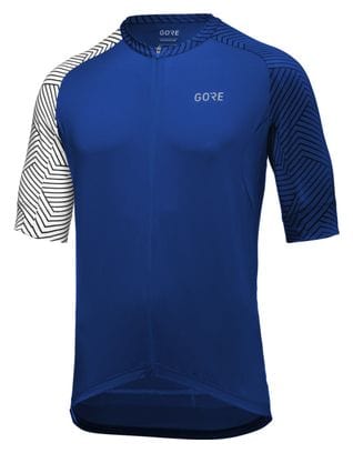 Gore C5 Short Sleeve Jersey Blue / White