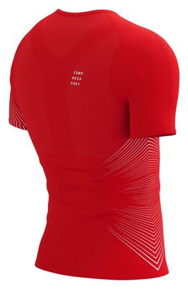 Maillot Manches Courtes Compressport Performance SS Tshirt M Rouge