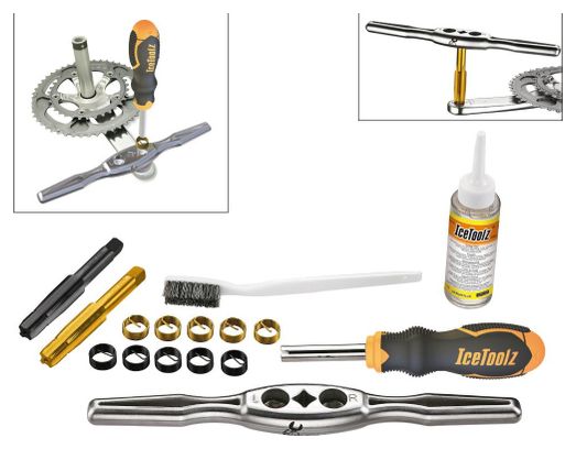 Ice Toolz E521 Taraud Taps and Inserts Kit for Cranks