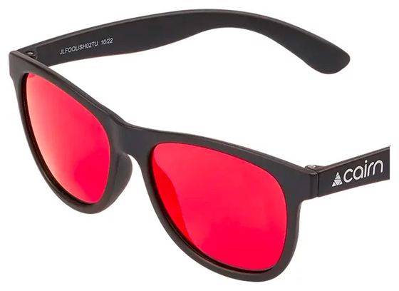 Lunettes de Soleil Cairn Foolish Junior Mat Noir et Rouge 