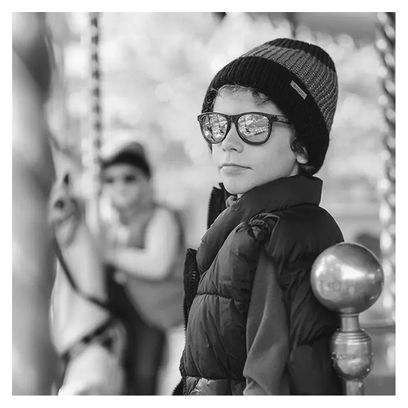 Lunettes de Soleil Cairn Foolish Junior Mat Noir et Rouge 