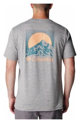 T-Shirt Technique Columbia Kwick Hike Graphic Gris