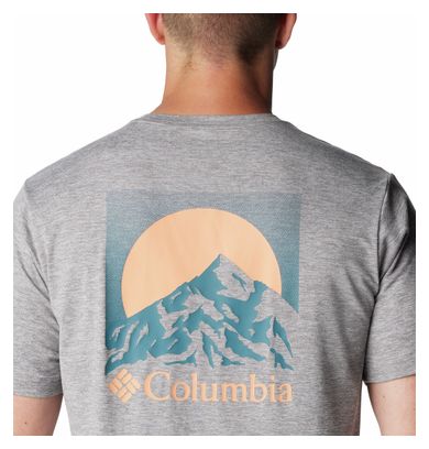 T-Shirt Technique Columbia Kwick Hike Graphic Gris