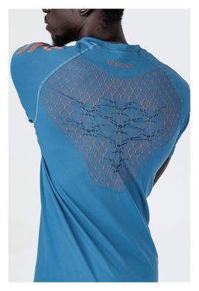 Camiseta de running X-Bionic Twyce Run Azul Naranja para hombre