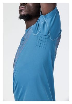 Camiseta de running X-Bionic Twyce Run Azul Naranja para hombre