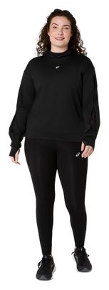 Maglia termica con cappuccio Asics Nagino Run Winter nera da donna