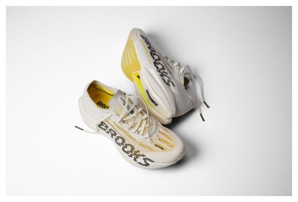 Zapatillas de running Brooks Hyperion Elite 6 Blanco/Amarillo Unisex