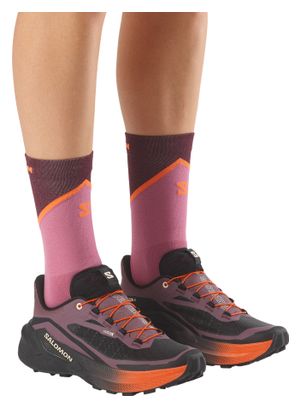 Chaussures Trail Salomon Genesis 2 Rose/Noir/Orange Femme