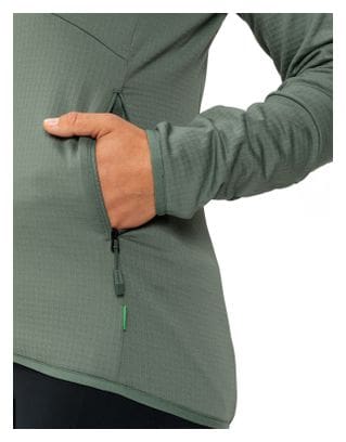 Chaqueta polar con cremallera completa Vaude Monviso Verde Mujer