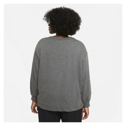 Sweat Femme Nike Yoga Gris
