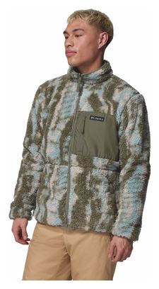 Columbia Sherpa Reversible Winter Pass Giacca in pile verde